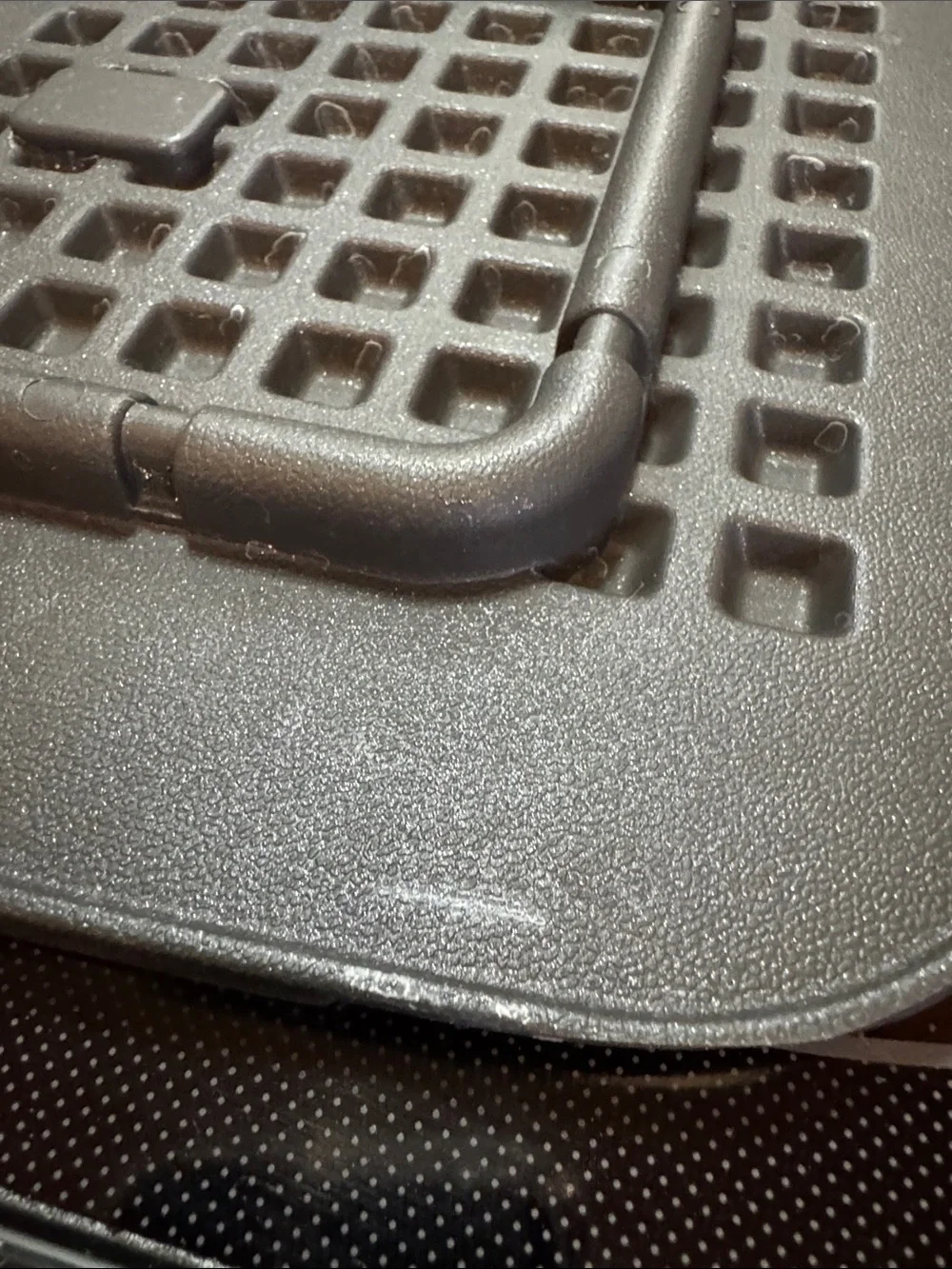 Pampered Chef Black Double Waffle Plates